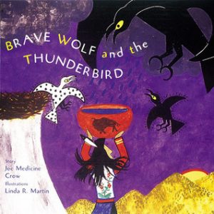 Brave Wolf and the Thunderbird cover, Native American children's books featuring animals