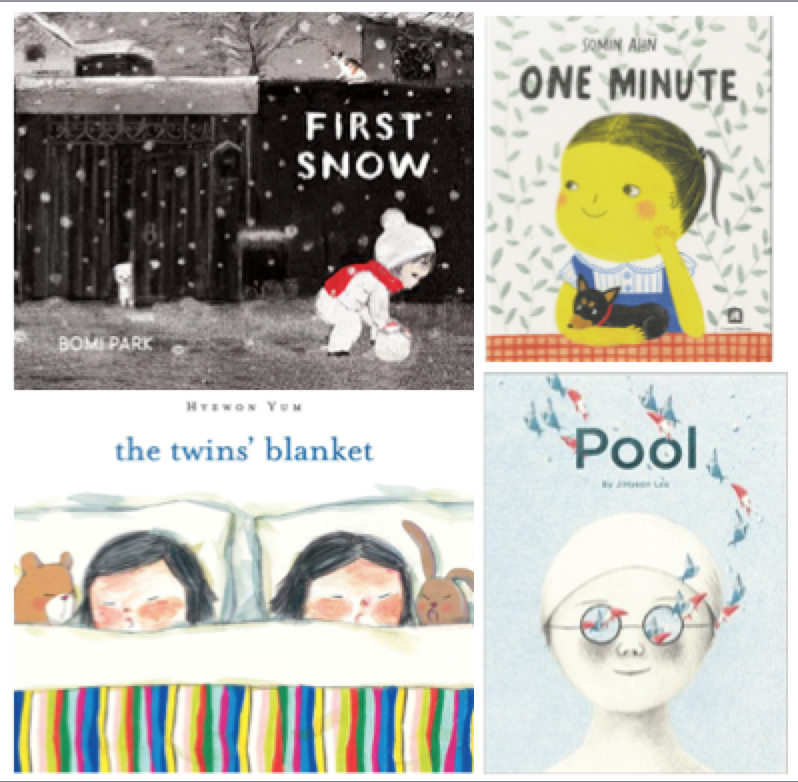 transnational Korean children's books, Pool, One Minute, First Snow, The Twins' Blanket