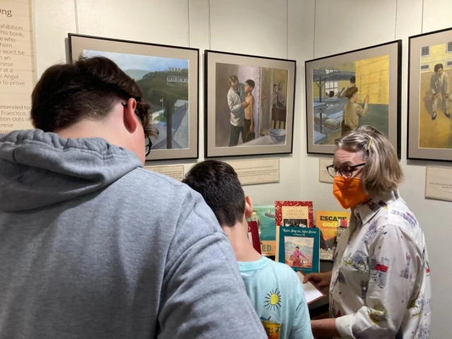 Eighth-grade students from Paulo Freire Freedom School recently visited the Worlds of Words Center at the University of Arizona.