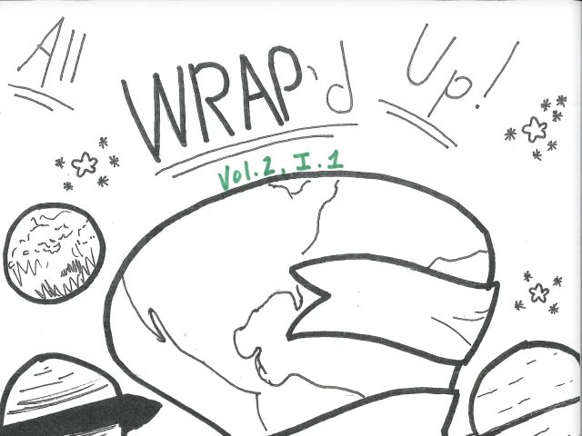 zine cover depicts earth getting a squeeze