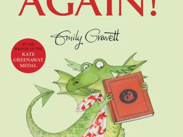 Again cover depicts a happy dragon with a blanket holding up a book in inquiry.