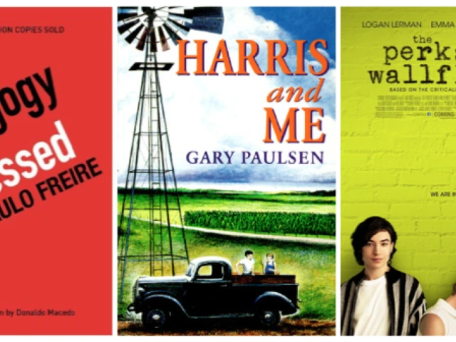 banned books, Perks of Being a Wallflower, Pedagogy of the Oppressed, Harris and Me