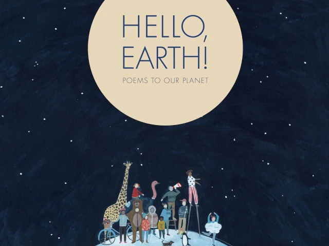 A group of people and animals stand on top of Earth