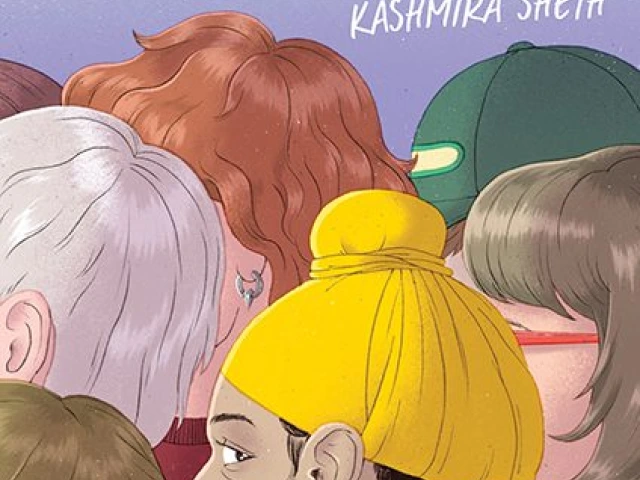 A close-up illustration of a Sikh boy.