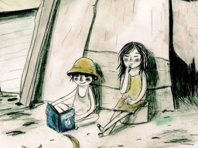 Interior illustration from Pablo Finds a Treasure by Andree Poulin and Isabelle Malenfant.