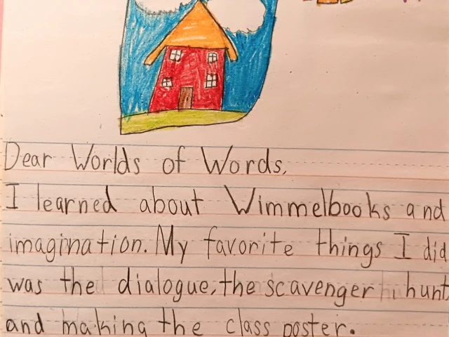 Handwritten thank you letter