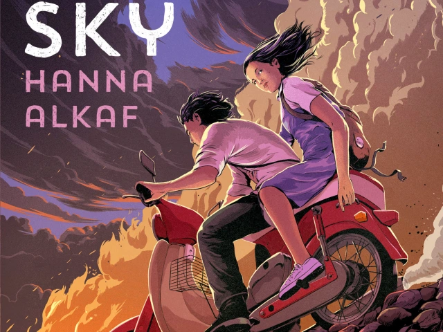 To young people race downhill on a moped