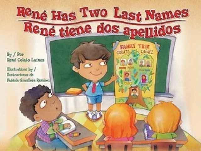 a young boy gives a presentation in front of his class.