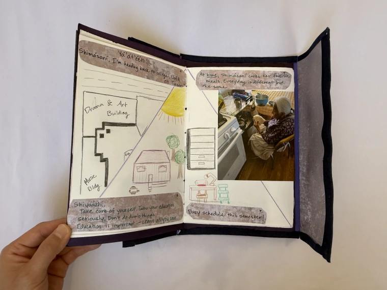 Handmade book shows two sides of a Diné woman’s life
