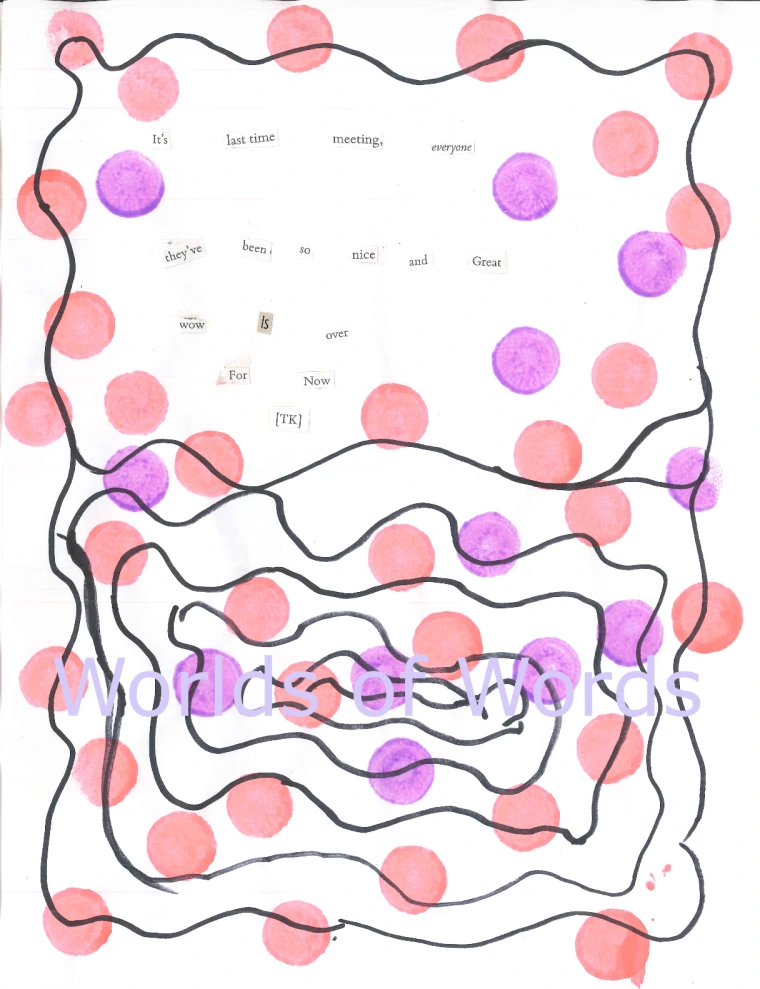 Text surrounded by connected dots