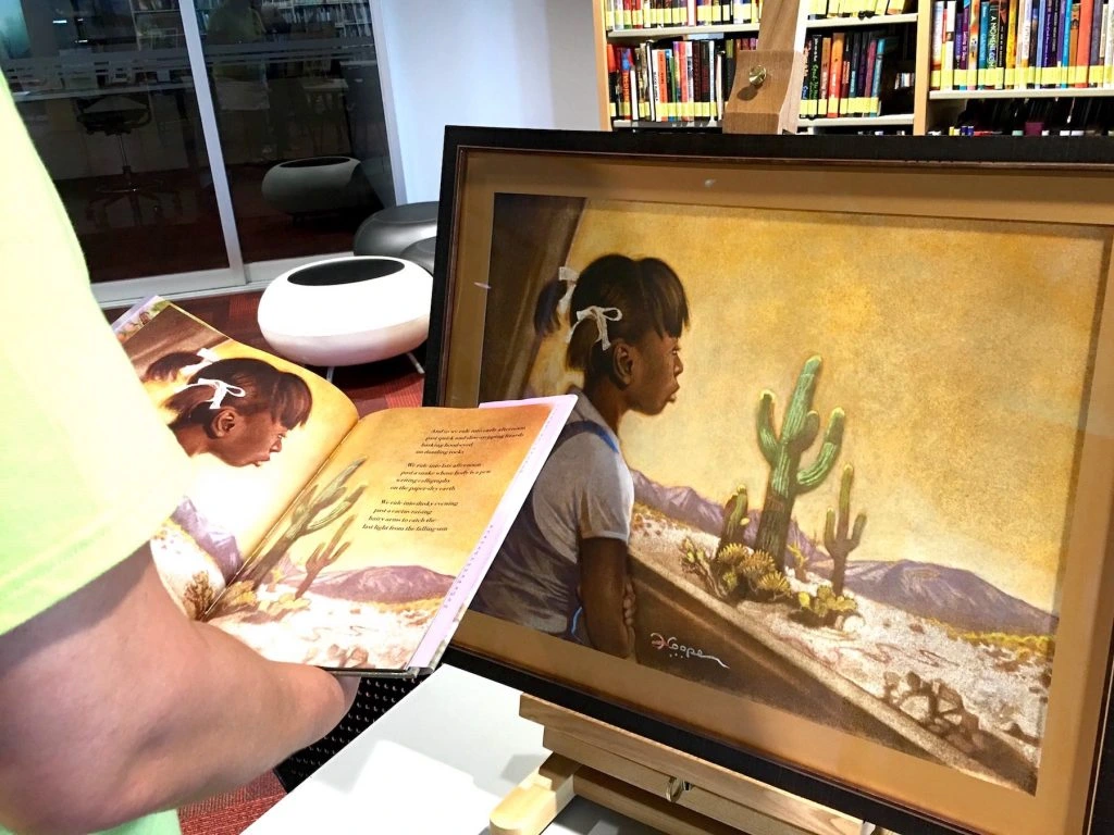 Floyd Cooper In the Land of Milk and Honey Painting