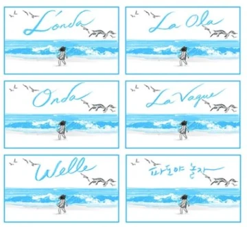 The cover of Wave published in multiple languages.