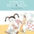 Cover of dientes de conejo depicting a young girl with black braided pigtails laying on the floor besides a bunny, reading a book.