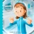 Cover of H2O depicting a young girl in a blue jacket looking out of a large circular window at a science expirement.