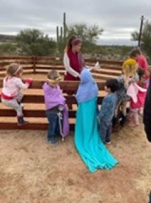 Practicing for Las Posadas