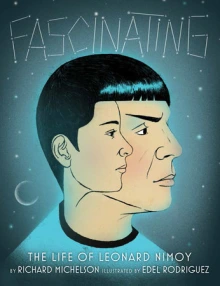Cover of Fascinating depicting the side profile of the character Spock with a young Leonard Nimoy side profile inside his head.