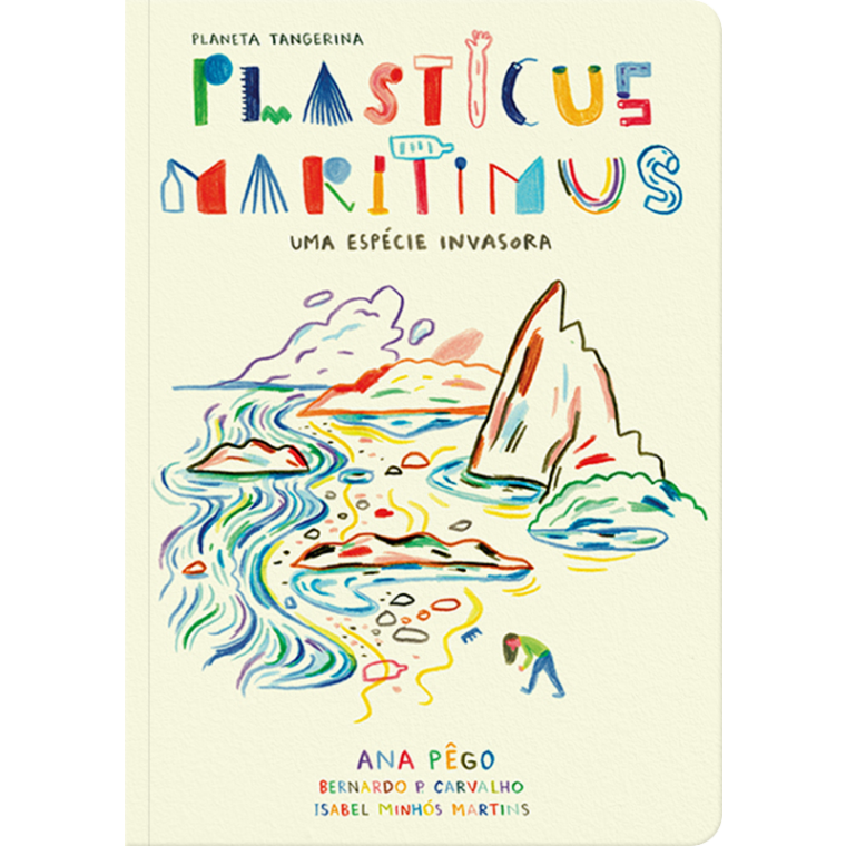 Multicolored pieces of plastic floating in water