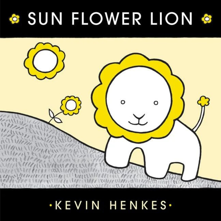 A lion stands next to a flower under the sun, both of which look like the lion.