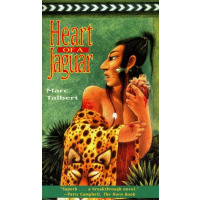 A young Mayan man carries the pelt of a jaguar.