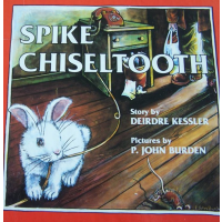 A white rabbit biting a phone cord.