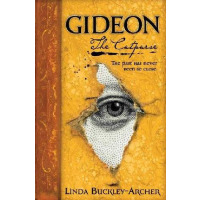 A yellow book cover with a eye peeking through