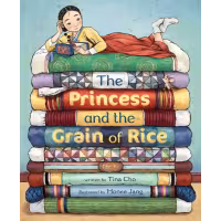 A Korean princess lays on top of a stack of mattresses.