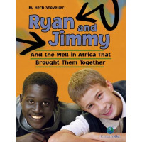 A Black boy and a white boy smile at the camera.