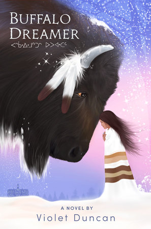 Cover of Buffalo Dreamer - Cree girl touches brows with a giant bison