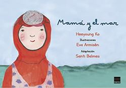 Mom Is a Haenyeo shows a woman in a red diving suit - Spanish version