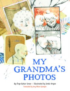 A series of old photographs focused on a grandmother and her grandchild.