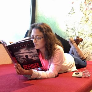 Carolina Hoyos reads Refugee by Alan Grats, the inaugural book for the Teen Reading Ambassador initiative.