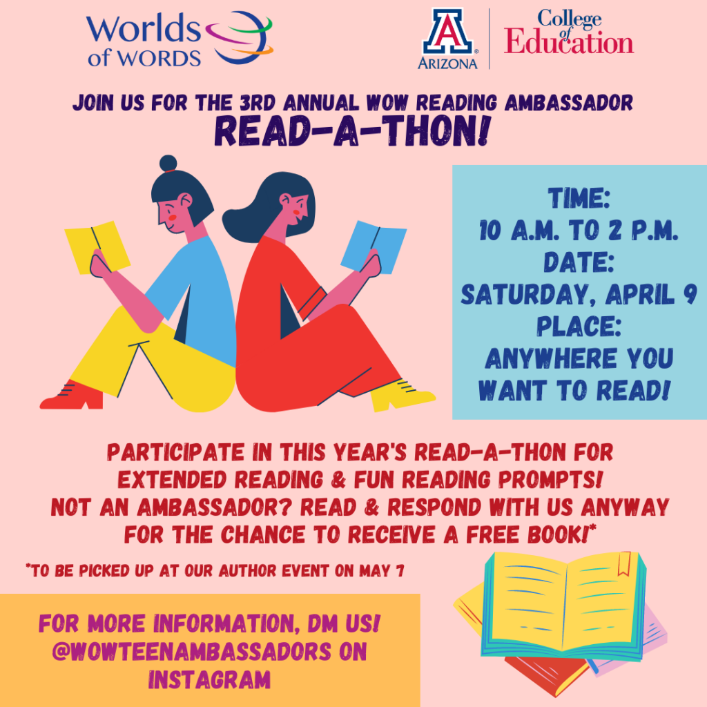 Instagram flyer for readathon has same information as contained in the post.