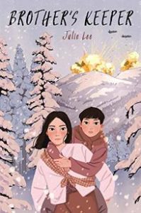 Cover of Brother's Keeper, depicting a girl and a young boy climbing an icy mountain.