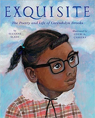 Cover of Exquisite depicting a young black girl with glasses looking off to the side in front of a background of the sky.