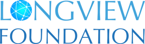 The Longview Foundation logo is the institution name where the O is replaced with a globe gridded on the diagonal.