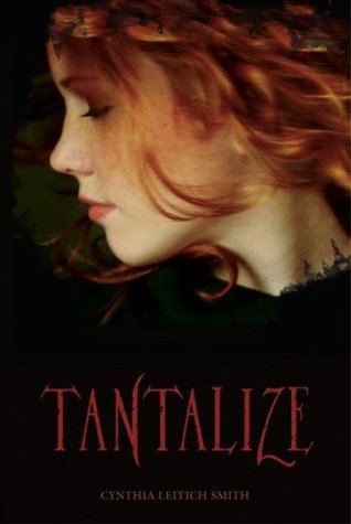 The Tantalize book cover features a profile picture of a red-haired girl.